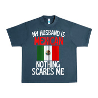 Midnight Navy my husband is mexican nothing scares me funny husband zip hoodie Urban Heavy Tee - linhVisuals