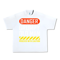 White funny danger grumpy old man sarcastic saying, retirement t shirt Urban Heavy Tee - linhVisuals