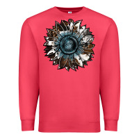 Cardinal cowhide leopard and  leather sunflower Premium Sweatshirt - RanaPortraitStore