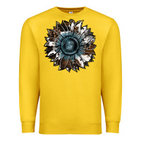 Lemon cowhide leopard and  leather sunflower Premium Sweatshirt - RanaPortraitStore