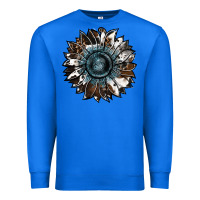 True Royal cowhide leopard and  leather sunflower Premium Sweatshirt - RanaPortraitStore