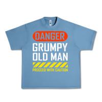 Pebble Blue funny danger grumpy old man sarcastic saying, retirement t shirt Urban Heavy Tee - linhVisuals
