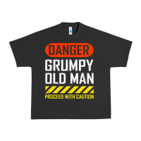 Pigment Black funny danger grumpy old man sarcastic saying, retirement t shirt Urban Heavy Tee - linhVisuals