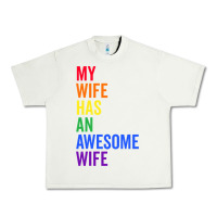 Pistachio my wife has an awesome wife funny lesbian wedding gift t shirt Urban Heavy Tee - linhVisuals