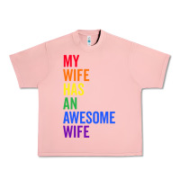 Salmon my wife has an awesome wife funny lesbian wedding gift t shirt Urban Heavy Tee - linhVisuals