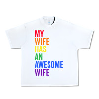 White my wife has an awesome wife funny lesbian wedding gift t shirt Urban Heavy Tee - linhVisuals