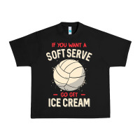 Black funny volleyball if you want a soft serve volleyball t shirt Urban Heavy Tee - linhVisuals