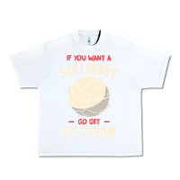 White funny volleyball if you want a soft serve volleyball t shirt Urban Heavy Tee - linhVisuals