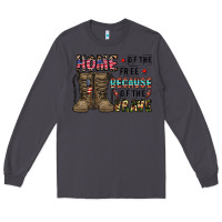 Smoke home of the free beacause of the brave Long Sleeve Tee - CowhideDigitalArt