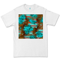 White turquoise serape leopard seamless pattern Premium Tee - BundleAndBundleShop