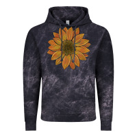 Cloud Black sunflower Vintage Hoodie - Artiststas