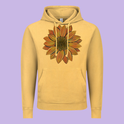 Sunflower Vintage Hoodie Designed By Artiststas