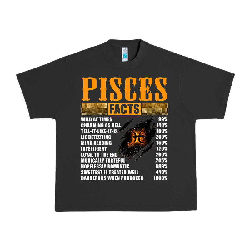 Pisces Facts T Shirt Pisces Birthday Gifts Urban Heavy Tee by linhVisuals | Teevron