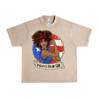 French Oak puerto rican girl strong t shirt puerto rico pride boricua Urban Heavy Tee - linhVisuals