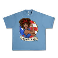Pebble Blue puerto rican girl strong t shirt puerto rico pride boricua Urban Heavy Tee - linhVisuals