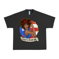 Pigment Black puerto rican girl strong t shirt puerto rico pride boricua Urban Heavy Tee - linhVisuals