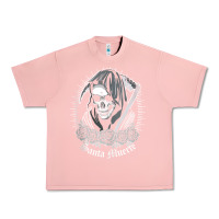 Salmon santa muerte female deity mexican satanic dead sugar skull tank top Urban Heavy Tee - linhVisuals