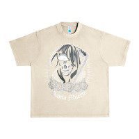 Sandshell santa muerte female deity mexican satanic dead sugar skull tank top Urban Heavy Tee - linhVisuals
