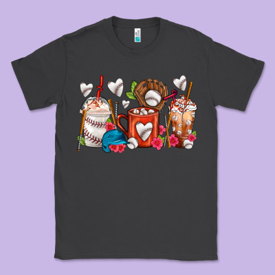 Baseball Coffee Cups Classic Tee Designed By Fadigitalartstudio