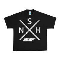 Black vintage nashville retro nsh cross t shirt Urban Heavy Tee - linhVisuals