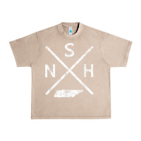 French Oak vintage nashville retro nsh cross t shirt Urban Heavy Tee - linhVisuals