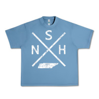 Pebble Blue vintage nashville retro nsh cross t shirt Urban Heavy Tee - linhVisuals