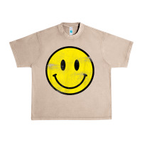 French Oak vintage retro happy smiley face 80's 90's aesthetic t shirt Urban Heavy Tee - linhVisuals