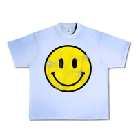 Grape Ice vintage retro happy smiley face 80's 90's aesthetic t shirt Urban Heavy Tee - linhVisuals