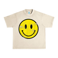 Sandshell vintage retro happy smiley face 80's 90's aesthetic t shirt Urban Heavy Tee - linhVisuals
