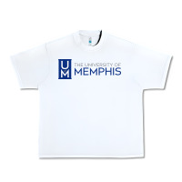 White The university of memphis Urban Heavy Tee - linhVisuals