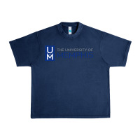 Navy The university of memphis Urban Heavy Tee - linhVisuals