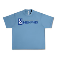 Pebble Blue The university of memphis Urban Heavy Tee - linhVisuals