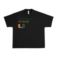 Black The university of miami Urban Heavy Tee - linhVisuals