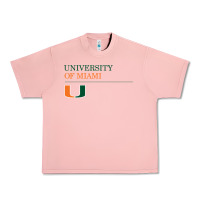 Salmon The university of miami Urban Heavy Tee - linhVisuals