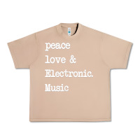 Burro peace love & electronic music  edm techno t shirt Urban Heavy Tee - linhVisuals