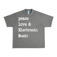 Tornado peace love & electronic music  edm techno t shirt Urban Heavy Tee - linhVisuals