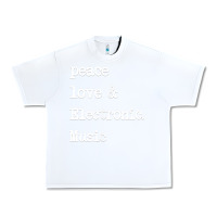 White peace love & electronic music  edm techno t shirt Urban Heavy Tee - linhVisuals