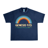 Navy genesis 913 god's promise faithfully rainbow bible verse t shirt Urban Heavy Tee - linhVisuals