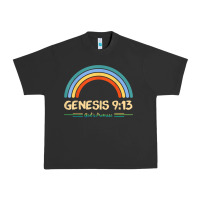 Pigment Black genesis 913 god's promise faithfully rainbow bible verse t shirt Urban Heavy Tee - linhVisuals