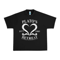 Black plato retreat club vintage retro nyc t shirt Urban Heavy Tee - linhVisuals