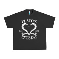 Pigment Black plato retreat club vintage retro nyc t shirt Urban Heavy Tee - linhVisuals