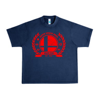 Navy super smash bros smash club Urban Heavy Tee - linhVisuals