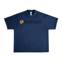 Navy University of Maryland, College Park, Urban Heavy Tee - linhVisuals