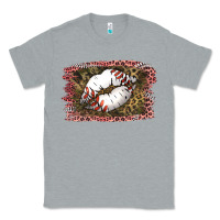 Heather Grey Baseball Lips Classic Tee - Jasminsmagicworld