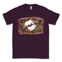 Plum Baseball Lips Classic Tee - Jasminsmagicworld