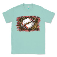 Seafoam Baseball Lips Classic Tee - Jasminsmagicworld