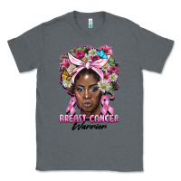 Charcoal Heather breast cancer warrior black woman Classic Tee - BarkalooDesign