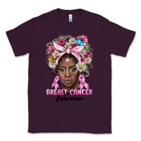 Plum breast cancer warrior black woman Classic Tee - BarkalooDesign