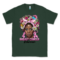 Sports Green breast cancer warrior black woman Classic Tee - BarkalooDesign
