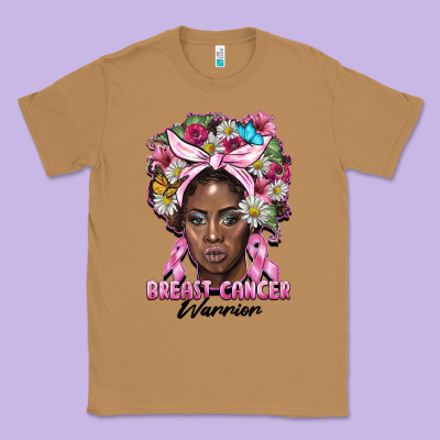 Breast Cancer Warrior Black Woman Classic Tee Designed By Barkaloodesign